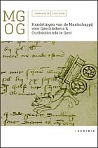 HMGOG LXXI - jaargang 2017 - Handelingen van de Maatschappij voor Geschiedenis & Oudheidkunde te Gent