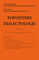 Handelingen van de Koninklijke Commissie voor Toponymie & Dialectologie 96