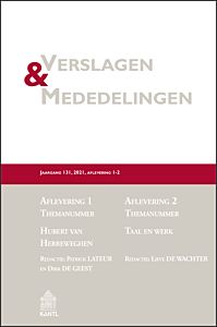 Verslagen & Mededelingen 128, jaargang 2018 - deel 1 uitgeven door Kantl